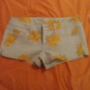 NWT-American Eagle Outfitters Floral Denim Shorts 10